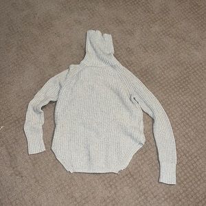 Silence + noise beige turtleneck sweater.